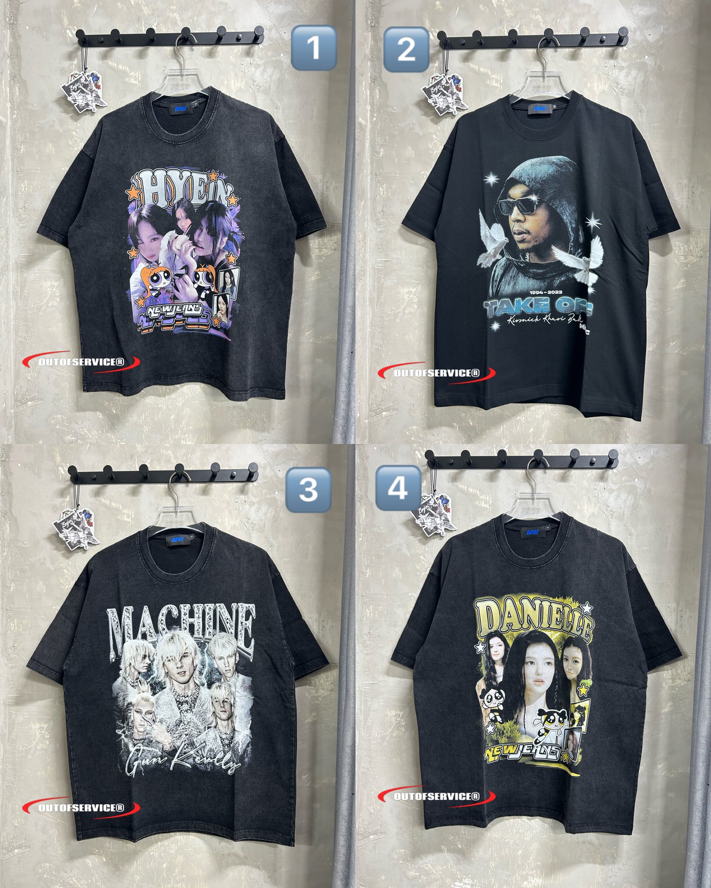 (買2送2) Rapper/Kpop/NBA/Football Tee