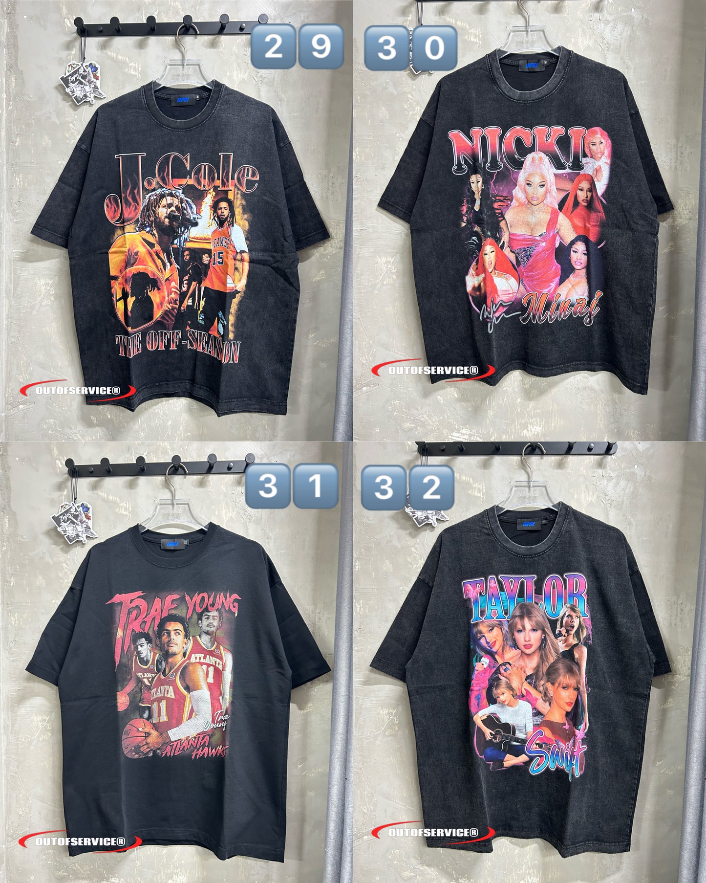 (買2送2) Rapper/Kpop/NBA/Football Tee