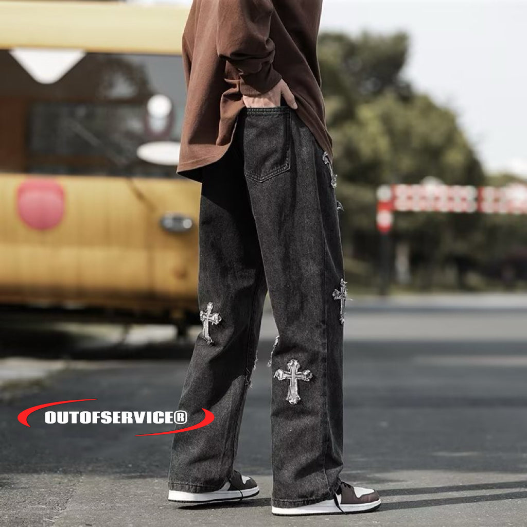 OFS!STUDIO Washed Cross pants