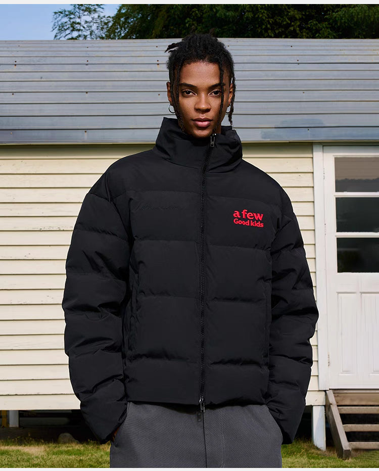 A Few Good Kids big logo down jacket