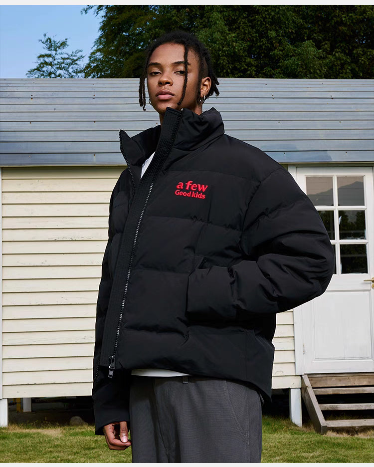 A Few Good Kids big logo down jacket