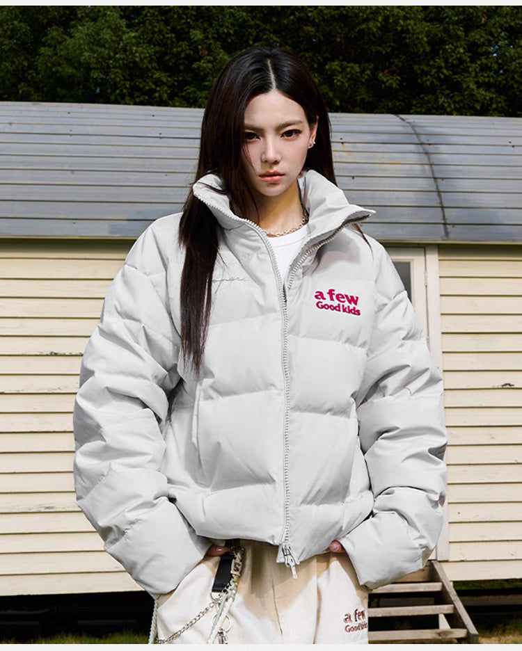 A Few Good Kids big logo down jacket