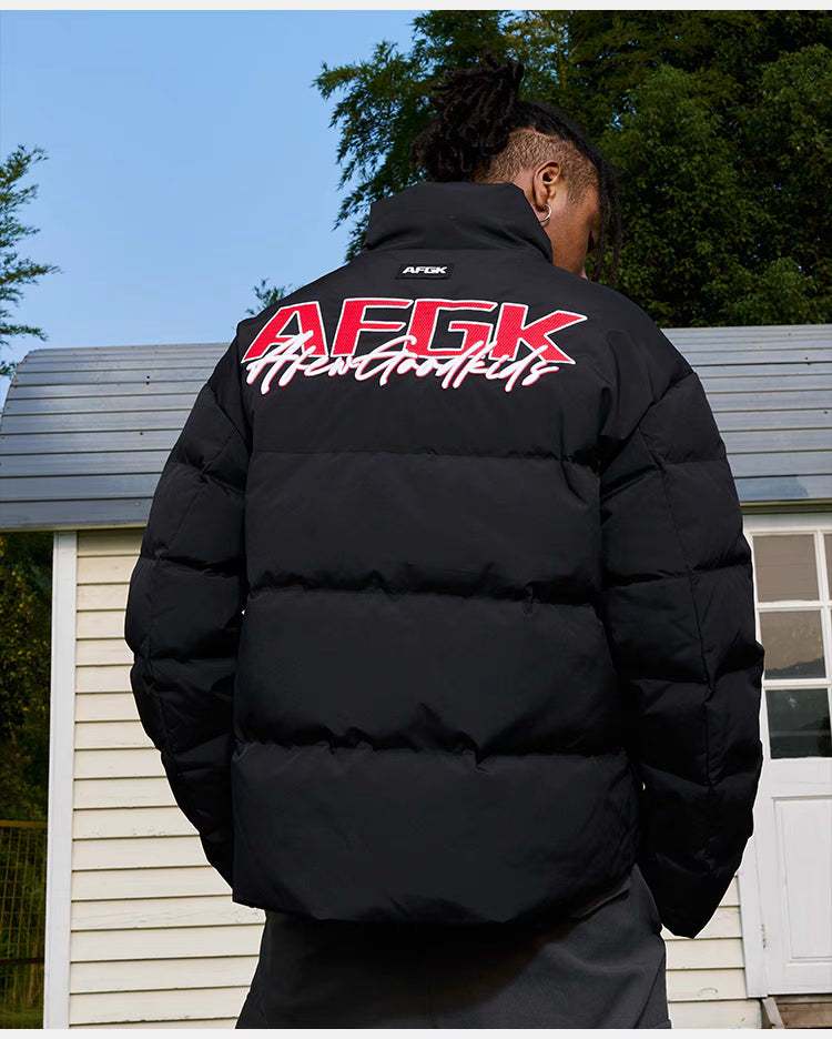 A Few Good Kids big logo down jacket